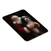Bernedoodle met Sinterklaas Festive Kerstmis Magneet (Rechterzijde)