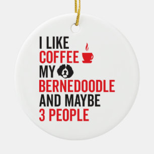 Bernedoodle Owner Doodle Hondenliefhebber Coffee F Keramisch Ornament