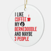 Bernedoodle Owner Doodle Hondenliefhebber Coffee F Keramisch Ornament (Links)
