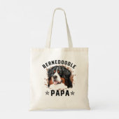 Bernedoodle Papa, Bernedoodle Dad, Bernese, Poodle Tote Bag (Achterkant)