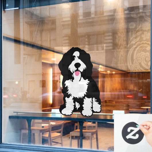 Bernedoodle Raamsticker (Cafe Raam)