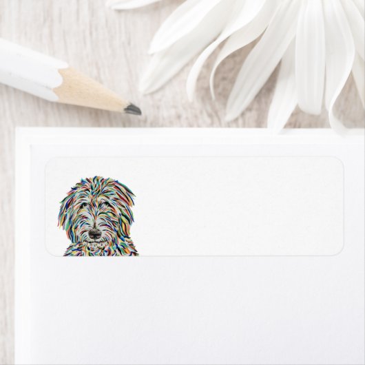 Bernedoodle Return Address Label (Insitu)