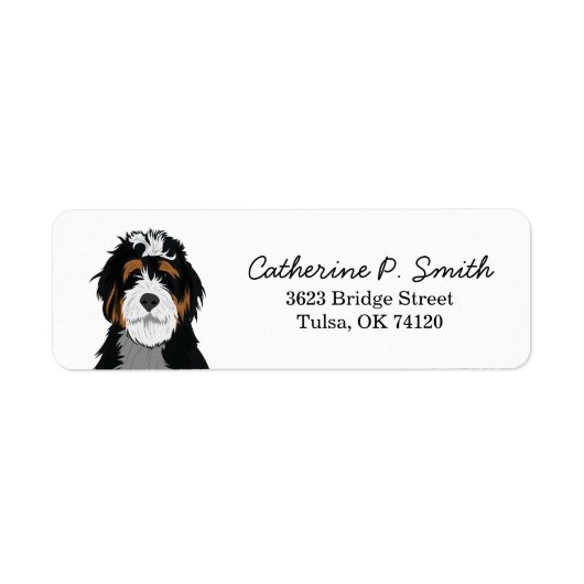 Bernedoodle Return Address Label (Voorkant)
