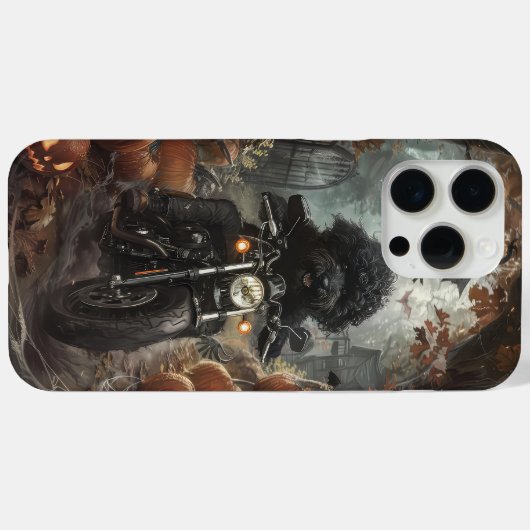 Bernedoodle Rijden Motorfiets Halloween Eng Case-Mate iPhone Case (Achterkant (horizontaal))