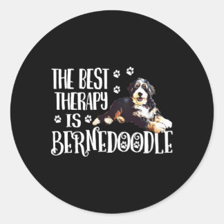 Bernedoodle Ronde Sticker