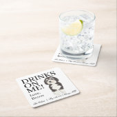 Bernedoodle Sheepadoodle Wedding Kartonnen Onderzetters (Insitu)