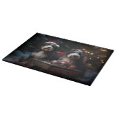 Bernedoodle Sneeuw Slede Kerst Decoratie Snijplank (Hoek)