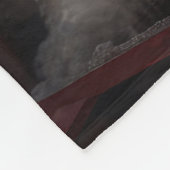 Bernedoodle Snowy Sleigh Kerstdecoratie Fleece Deken (Hoek)