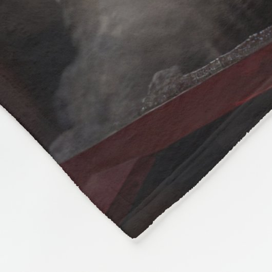 Bernedoodle Snowy Sleigh Kerstdecoratie Fleece Deken (Hoek)