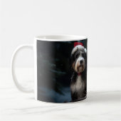 Bernedoodle Snowy Sleigh Kerstdecoratie Koffiemok (Links)