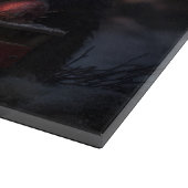 Bernedoodle Snowy Sleigh Kerstdecoratie Snijplank (Hoek)