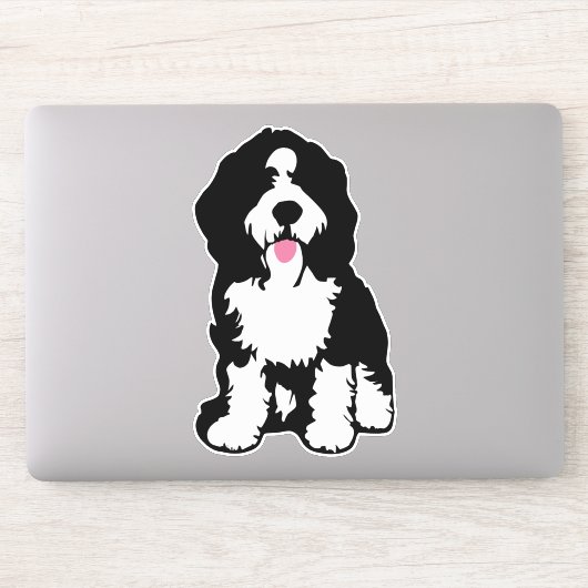 Bernedoodle Sticker (Computer)