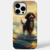 Bernedoodle Strand Surfen Schilderij Case-Mate iPhone Case (Achterkant)