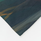 Bernedoodle Strand Surfen Schilderij Fleece Deken (Hoek)