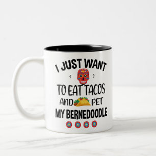 Bernedoodle Taco-liefhebber Cinco De Mayo 2021 Tweekleurige Koffiemok