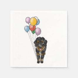Bernedoodle Verjaardagsfeestje Servet