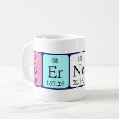 Berneice periodieke lijstnaam mok (Voorkant links)