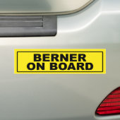 Berner aan boord bumpersticker (Op auto)
