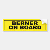 Berner aan boord bumpersticker (Voorkant)