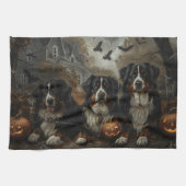 Berner Berg Halloween Nacht Doggy Delight Theedoek (Horizontaal)