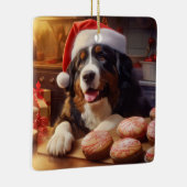 Berner Berg Hond Kerstkoekjes Vakantie Keramisch Ornament (Rechts)