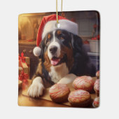 Berner Berg Hond Kerstkoekjes Vakantie Keramisch Ornament (Links)