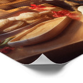 Berner Berg Hond Kerstkoekjes Vakantie Poster (Hoek)