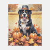 Berner Berg in de herfst verlaat Thanksgiving kuns Fleece Deken (Voorkant)