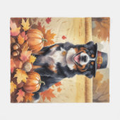 Berner Berg in de herfst verlaat Thanksgiving kuns Fleece Deken (Voorkant (Horizontaal))