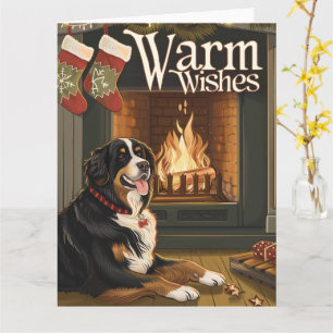 Berner Berg in de sneeuw Kerstmis Kaart