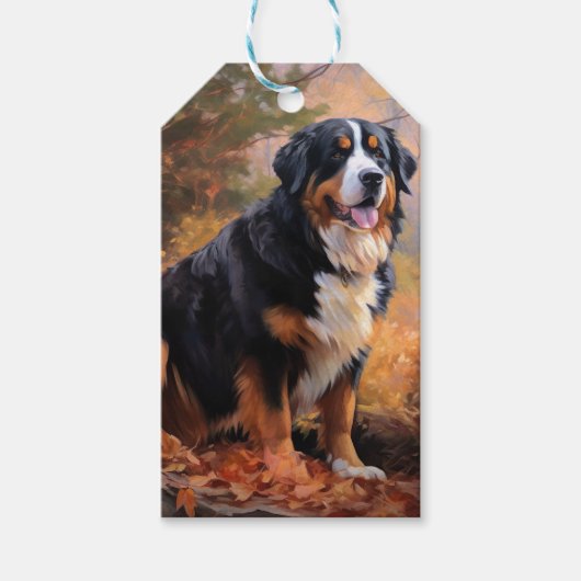 Berner berg in herfst laat Herfst inspireren Cadeaulabel (Voorkant)