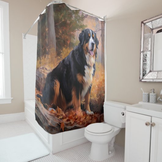 Berner berg in herfst laat Herfst inspireren Douchegordijn (In situ)