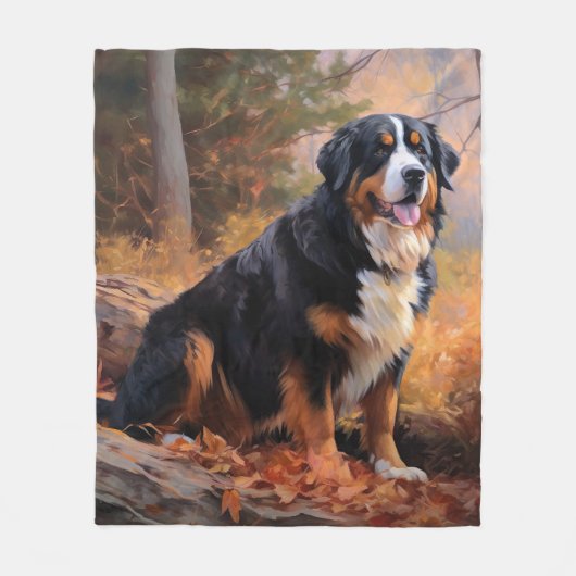 Berner berg in herfst laat Herfst inspireren Fleece Deken (Voorkant)