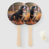 Berner berg in herfst laat Herfst inspireren Handwaaier (Voorkant en achterkant)