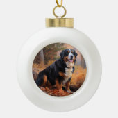 Berner berg in herfst laat Herfst inspireren Keramische Bal Ornament (Voorkant)