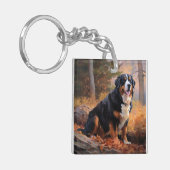 Berner berg in herfst laat Herfst inspireren Sleutelhanger (Voorkant Links)