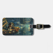 Berner Berg Kerst Feestelijke reis Bagagelabel (Voorkant horizontaal)