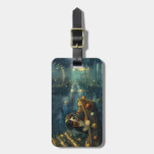 Berner Berg Kerst Feestelijke reis Bagagelabel (Voorkant verticaal)