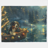 Berner Berg Kerst Feestelijke reis Fleece Deken (Voorkant (Horizontaal))