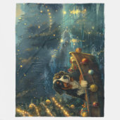 Berner Berg Kerst Feestelijke reis Fleece Deken (Voorkant)