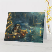 Berner Berg Kerst Feestelijke reis Kaart (Gele Bloem)