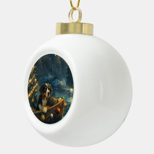 Berner Berg Kerst Feestelijke reis Keramische Bal Ornament (Rechts)