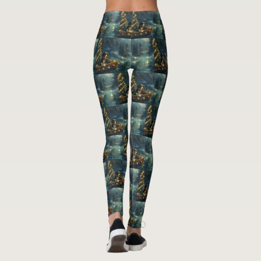 Berner Berg Kerst Feestelijke reis Leggings (Achterkant)
