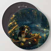 Berner Berg Kerst Feestelijke reis Ronde Button 6,0 Cm (Voorkant /achterkant)