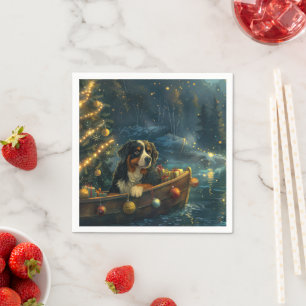 Berner Berg Kerst Feestelijke reis Servet