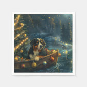 Berner Berg Kerst Feestelijke reis Servet (Voorkant)