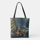 Berner Berg Kerst Feestelijke reis Tote Bag (Achterkant)
