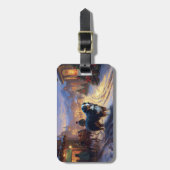 Berner Berg Kerstfeest Seizoen Bagagelabel (Voorkant verticaal)