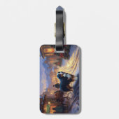 Berner Berg Kerstfeest Seizoen Bagagelabel (Achterkant verticaal)