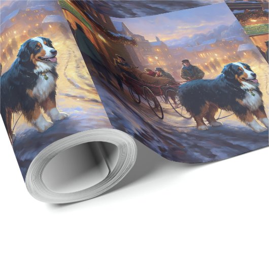 Berner Berg Kerstfeest Seizoen Cadeaupapier (Rol Hoek)